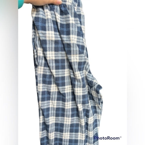 𝅺stafford Men’s PJ Pants Small, Blue and White 100% Polyester. Super Soft - Picture 7 of 7